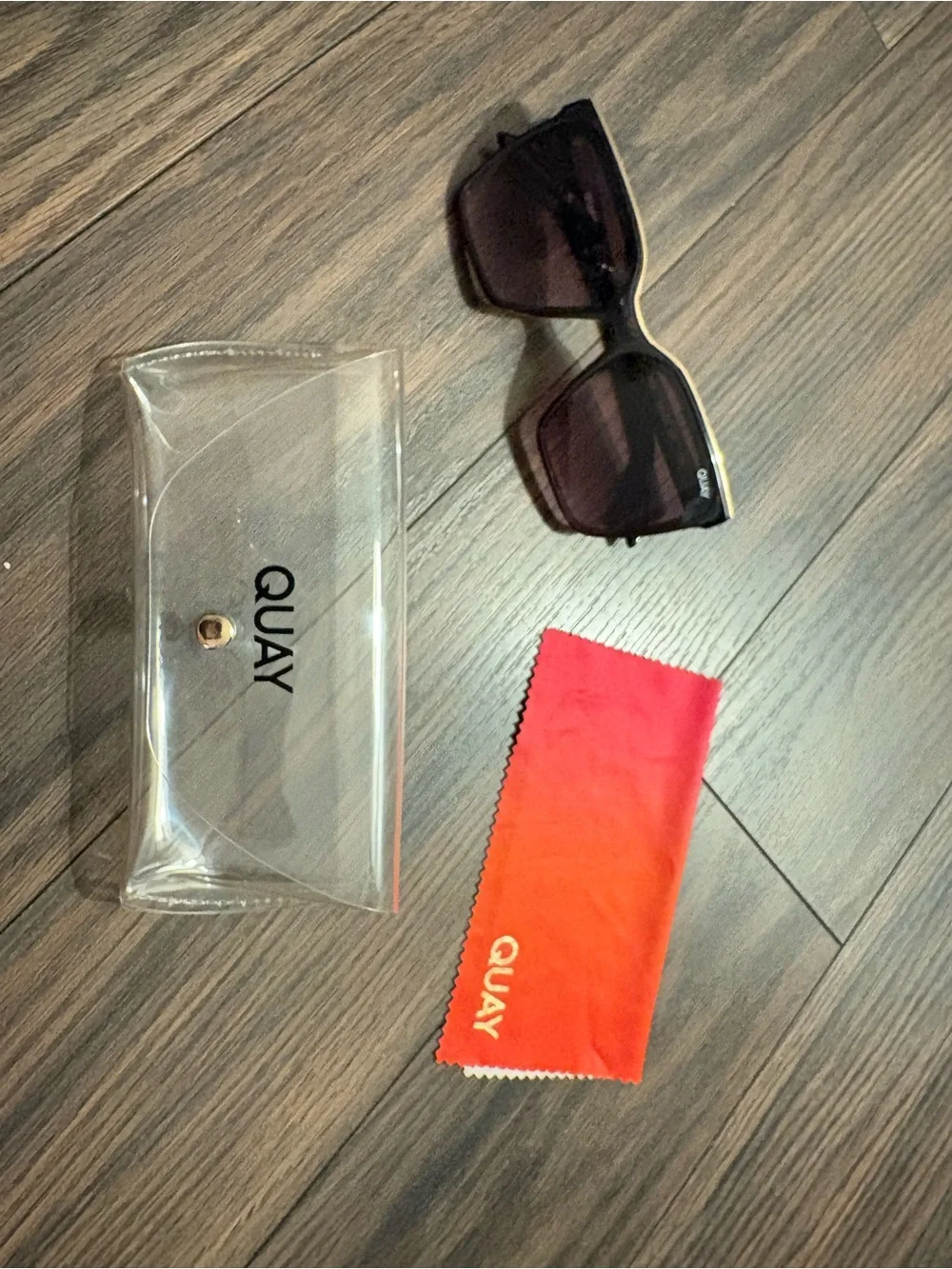 Quay Brown and Gold Sunglasses